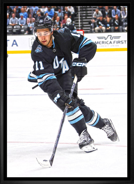 Dylan Guenther 20x29 Framed CanvasUtah Mammoth Frameworth Sports Marketing