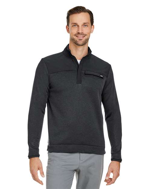 Fleece Quarter Zip Pullover Sweatshirt - - 15878 - Velora