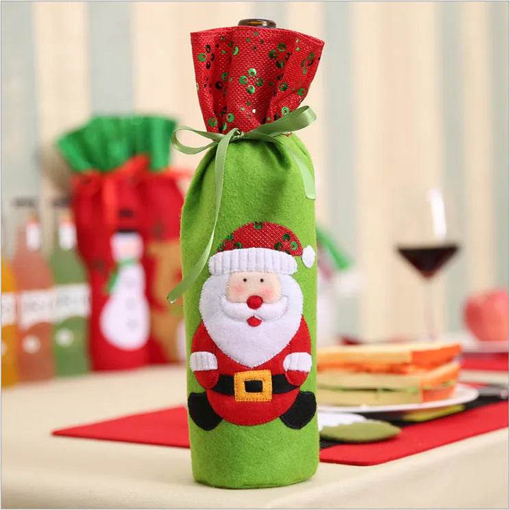 Christmas Decorations Christmas Wine Bottle Socks - Velora