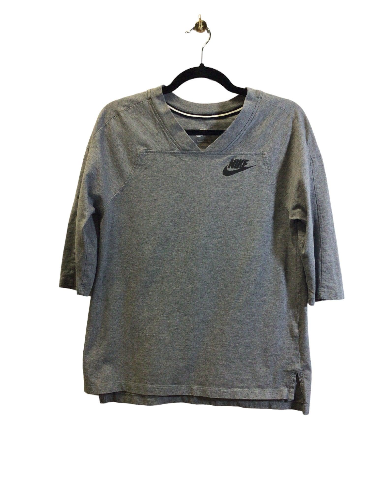 NIKE Women T-Shirts Regular fit in Gray - S - Velora