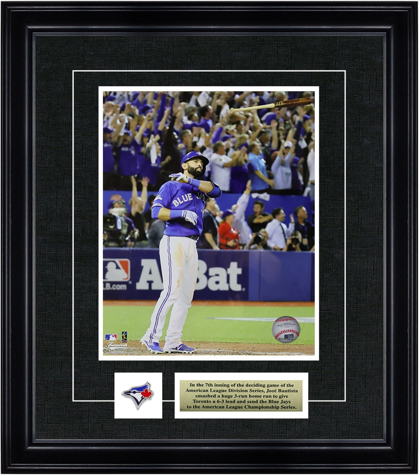 Jose Bautista Toronto Blue Jays Framed 8x10 Homerun Bat Flip Photo Frameworth Sports Marketing
