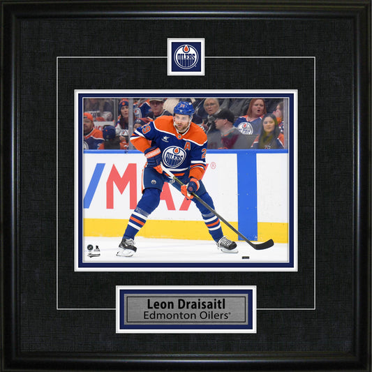 Leon Draisaitl Framed Pin & Plate Edmonton Oilers Frameworth Sports Marketing