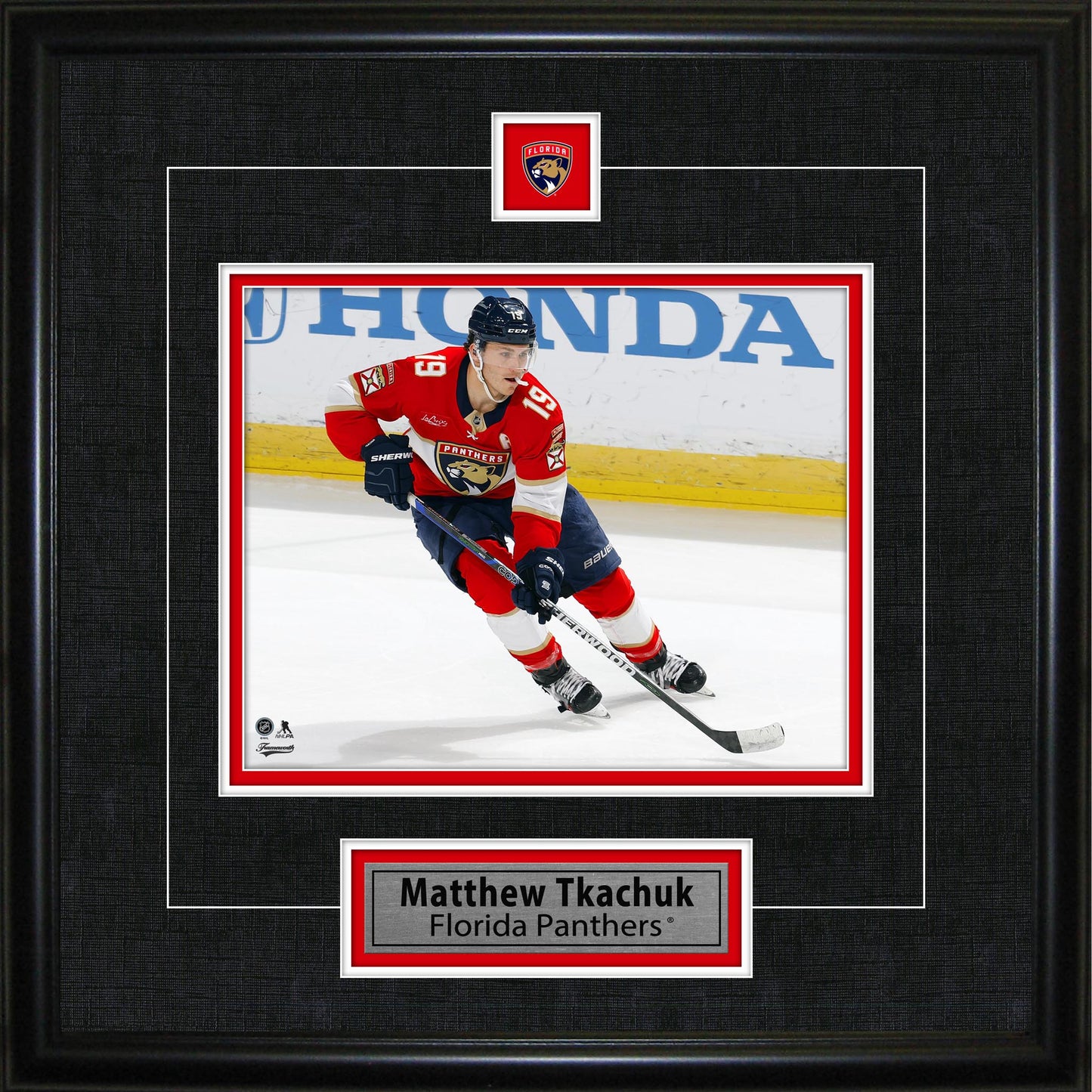 Matthew Tkachuk Framed Pin & Plate Florida Panthers