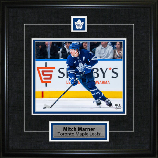 Mitch Marner Framed Pin & Plate Toronto Maple Leafs Frameworth Sports Marketing