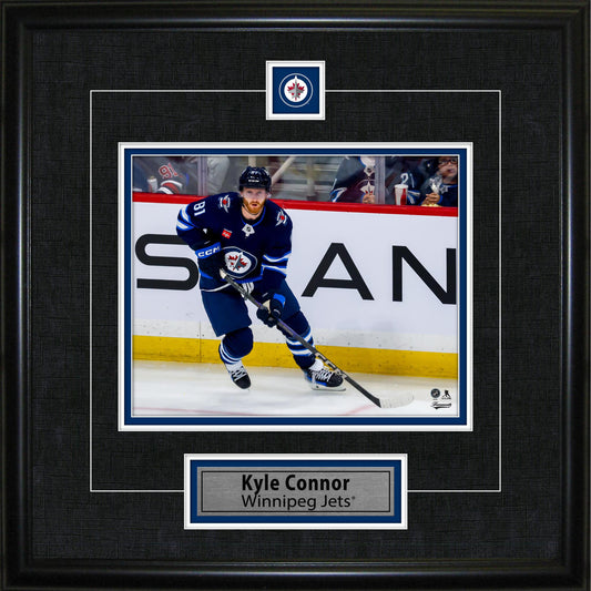 Kyle Connor Framed Pin & Plate Winnipeg Jets Frameworth Sports Marketing