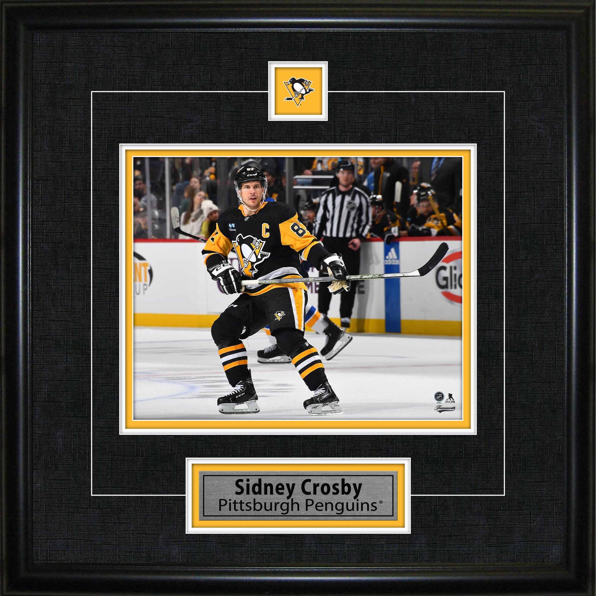 Sidney Crosby Framed Pin & Plate Pittsburgh Penguins Frameworth Sports Marketing