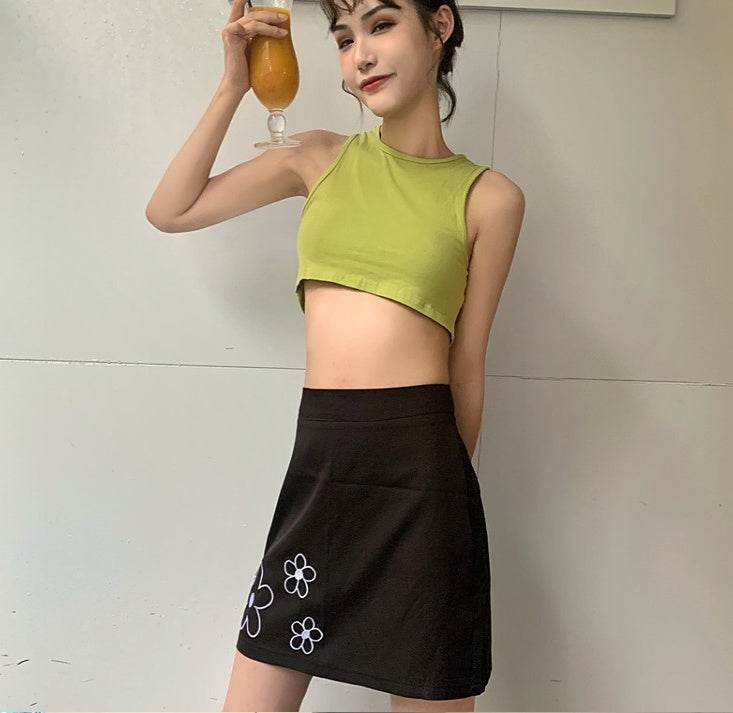 Summer Halter neck tank Tops and Skirt Outfit set - Velora