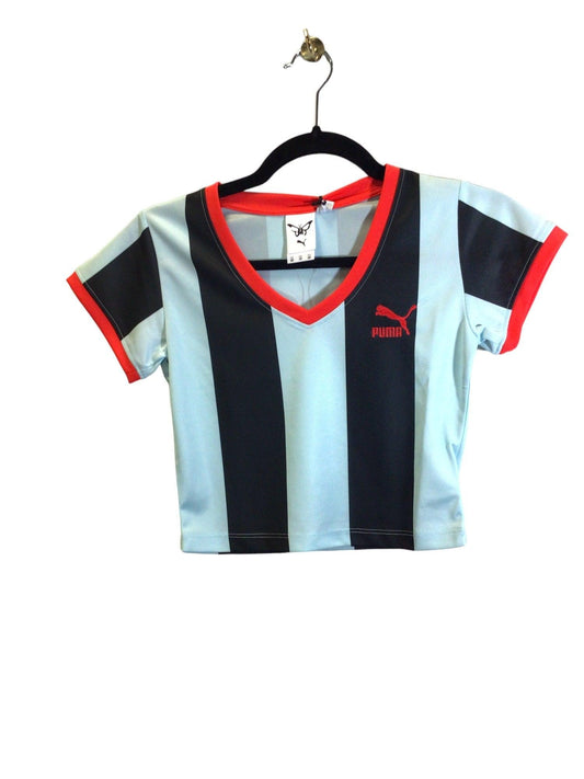PUMA Women Crop Tops Regular fit in Blue - XXS - Velora
