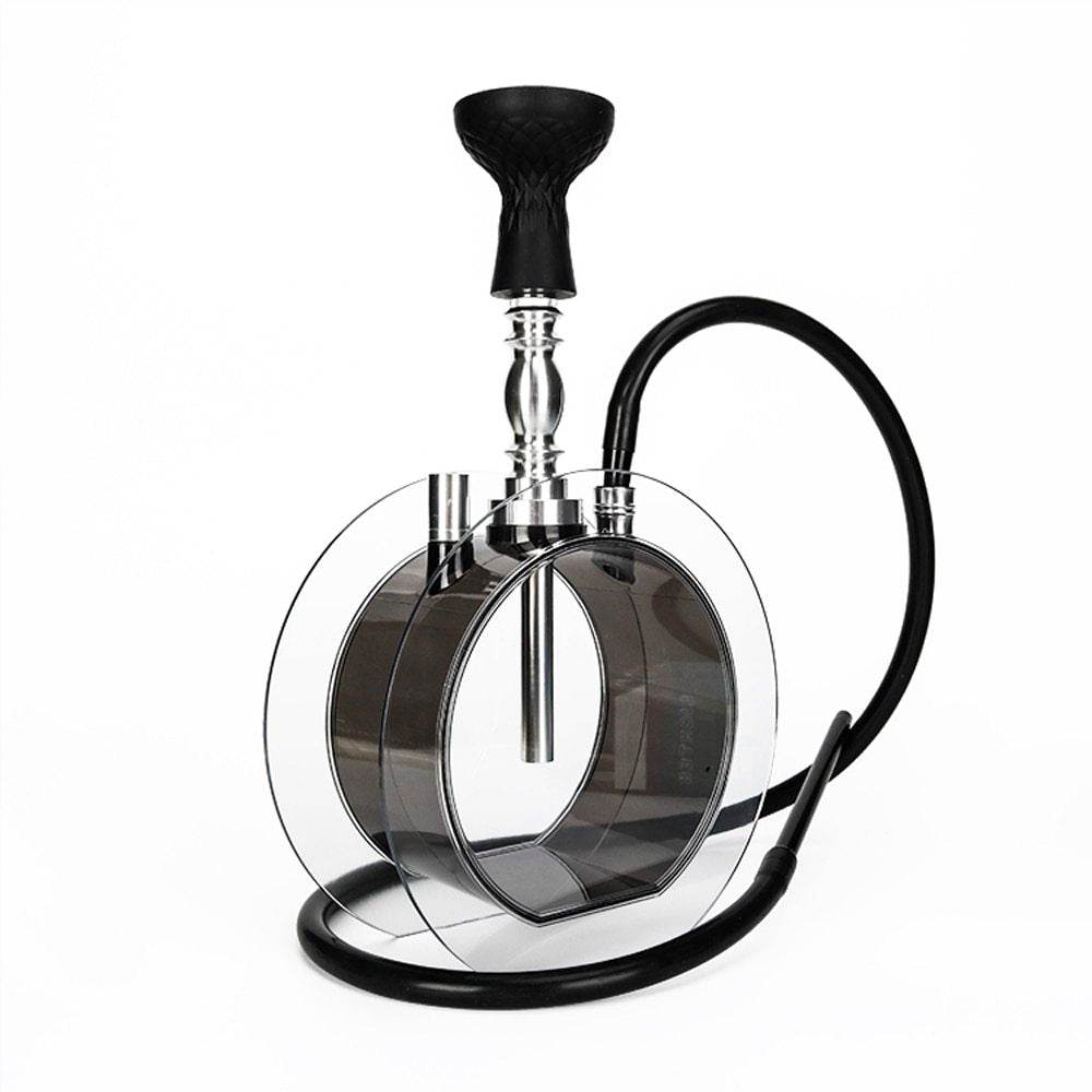 Acrylic round pot hookah set - Velora