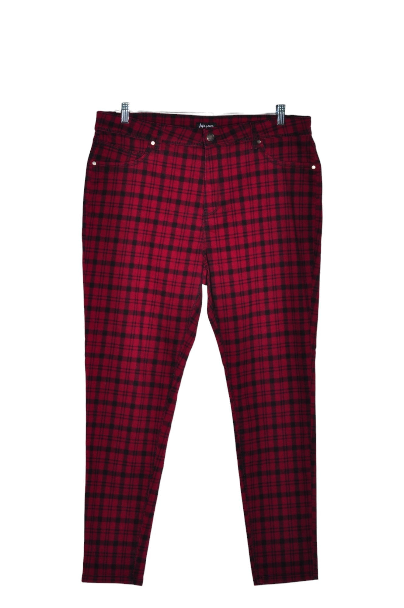 SUKO JEANS Women Work Pants Regular fit in Red - 16 - Velora