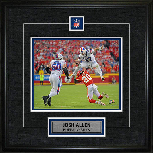 Josh Allen Framed Pin & Plate Bills