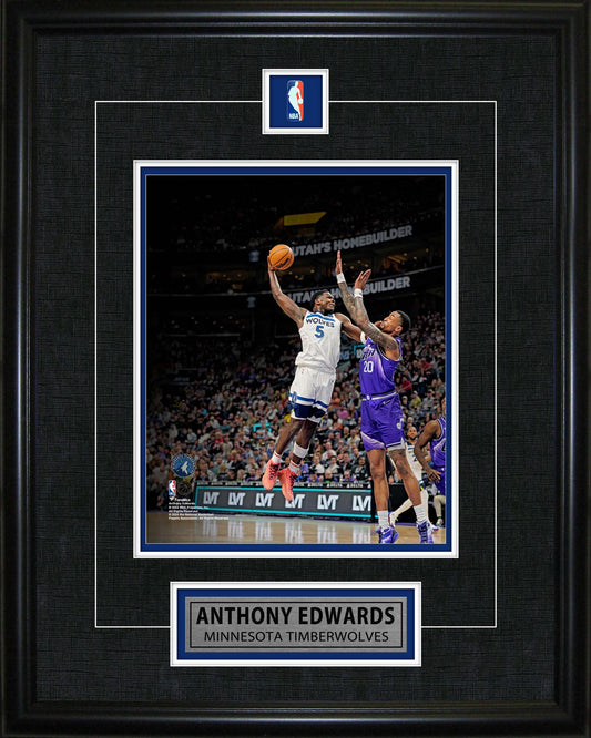 Anthony Edwards Framed Pin & Plate Wolves Frameworth Sports Marketing
