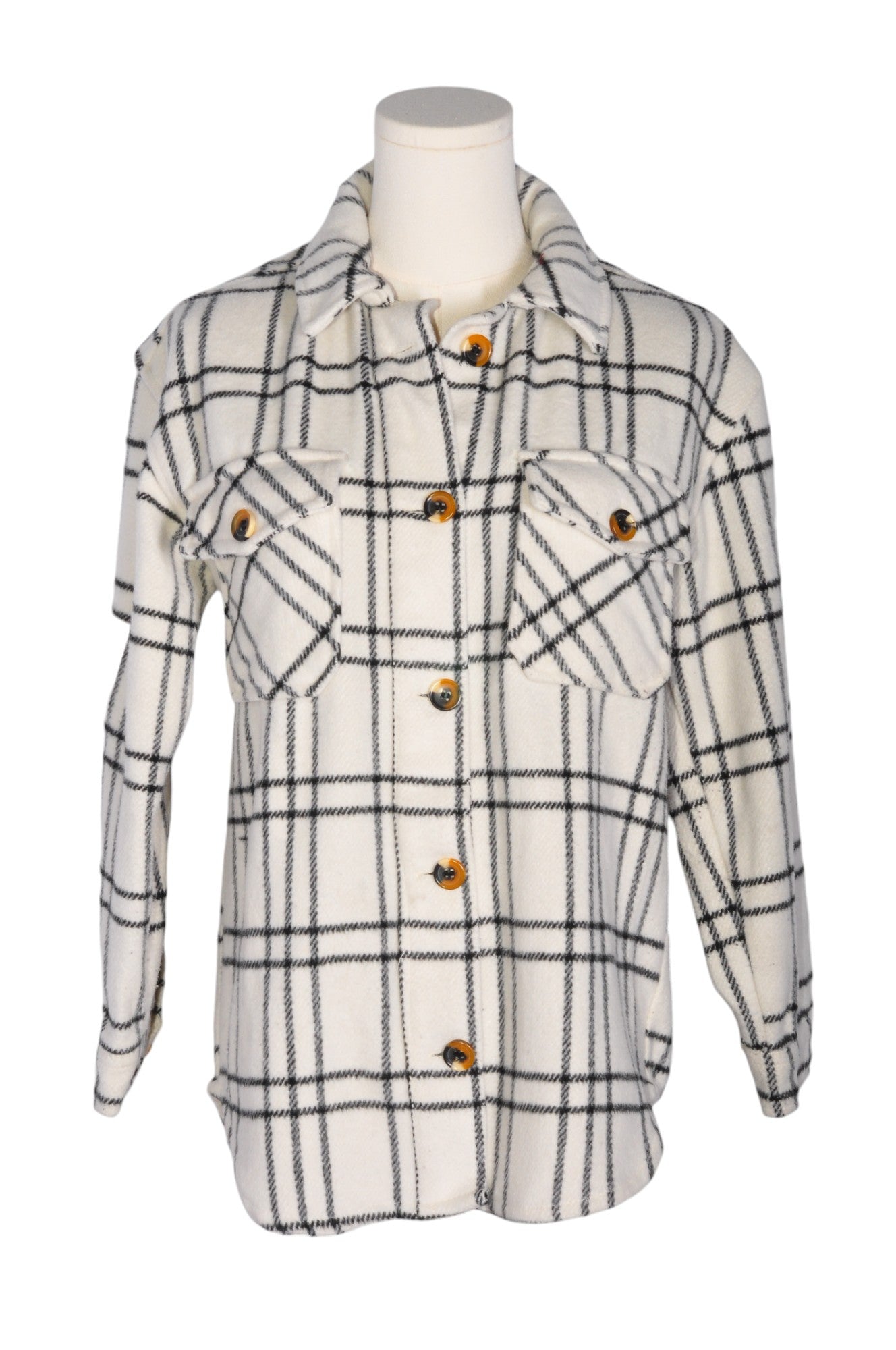 SUZY SHIER Women Button Down Tops Regular fit in Beige - XS - Velora