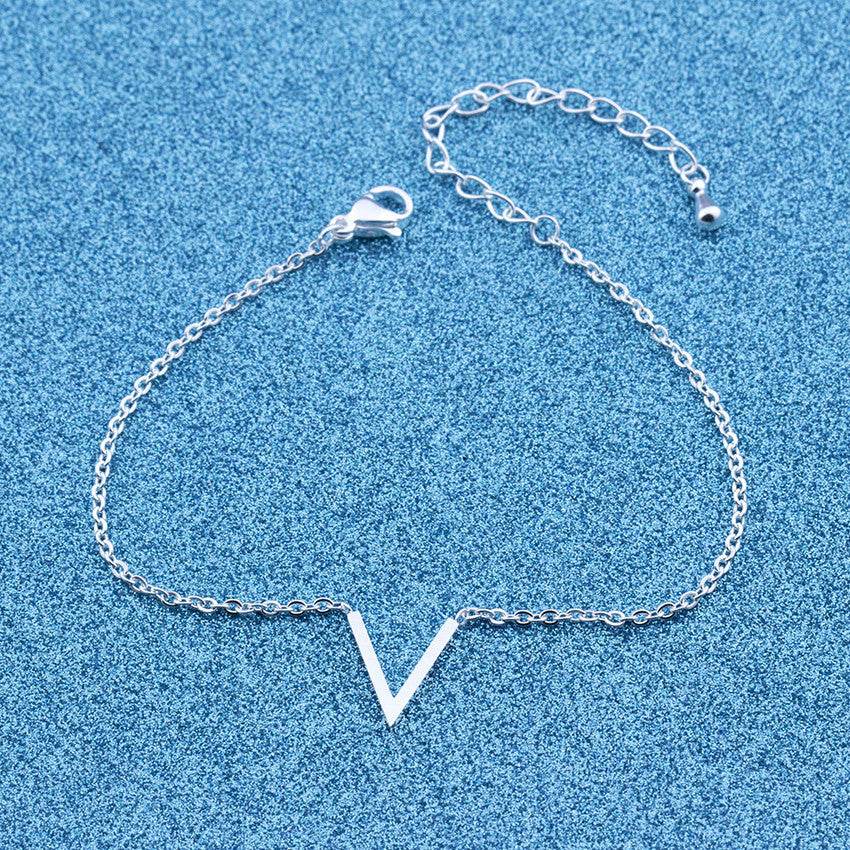V Bracelets For Women Stainless Steel Chain - Velora
