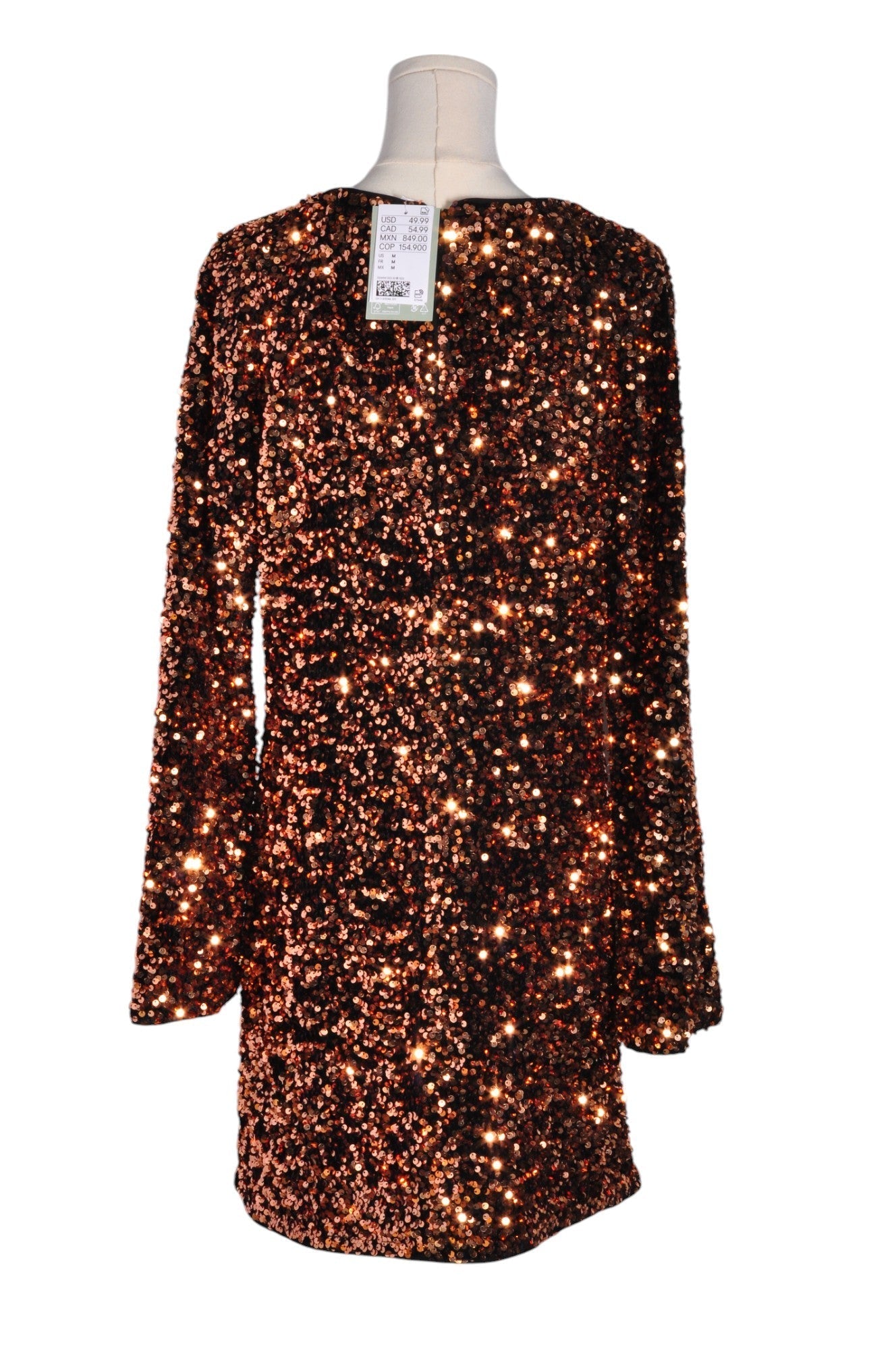 H&M Women Shift Dresses Regular fit in Brown - M - Velora