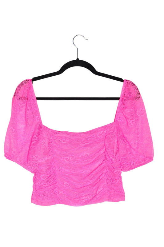 FOREVER 21 Women Crop Tops Regular fit in Pink - L - Velora