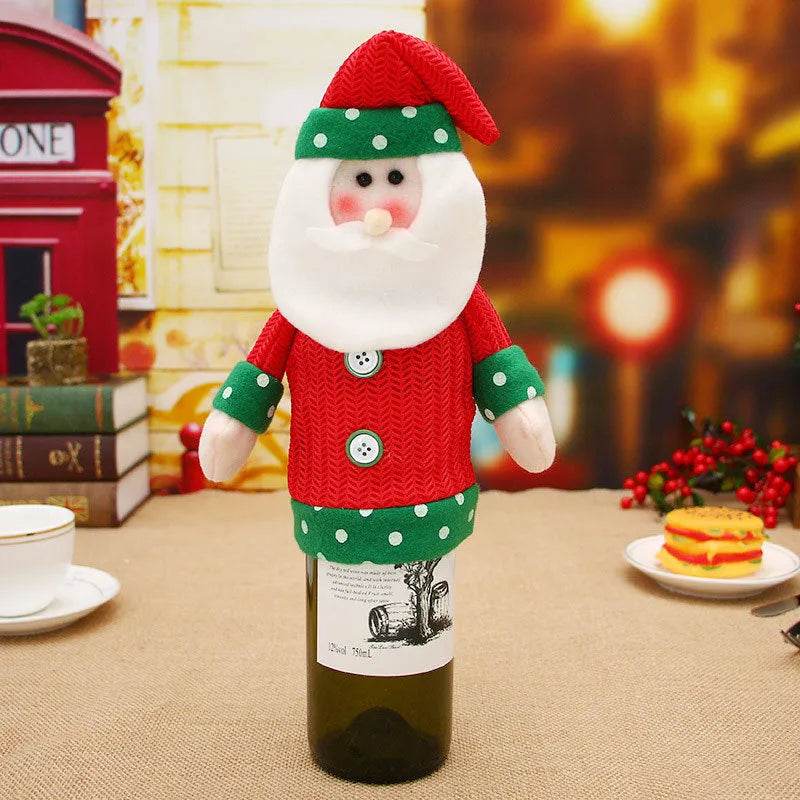 Christmas Decorations Christmas Wine Bottle Socks - Velora