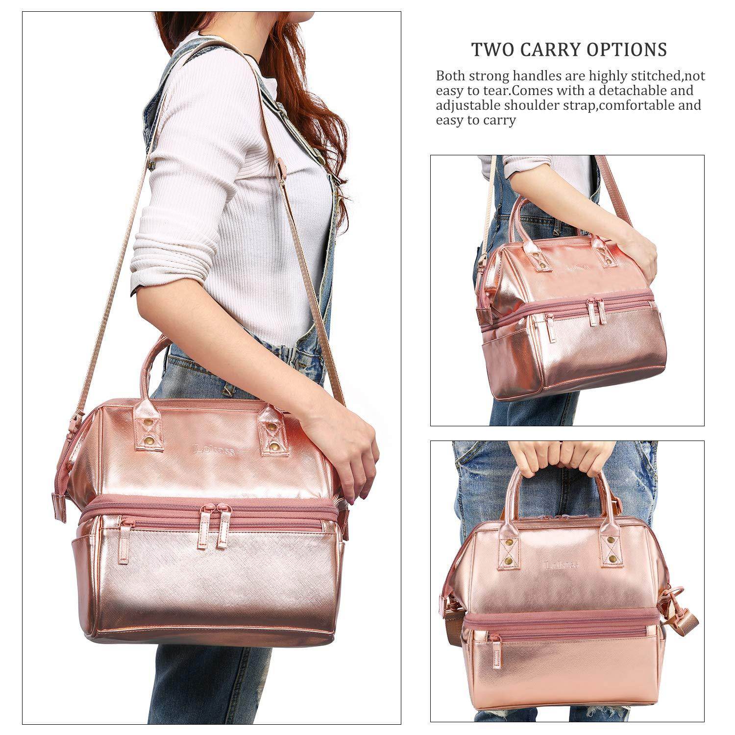 Women Fashion Commute Crossbody Nylon Waterproof Work Lunch Bag - Velora