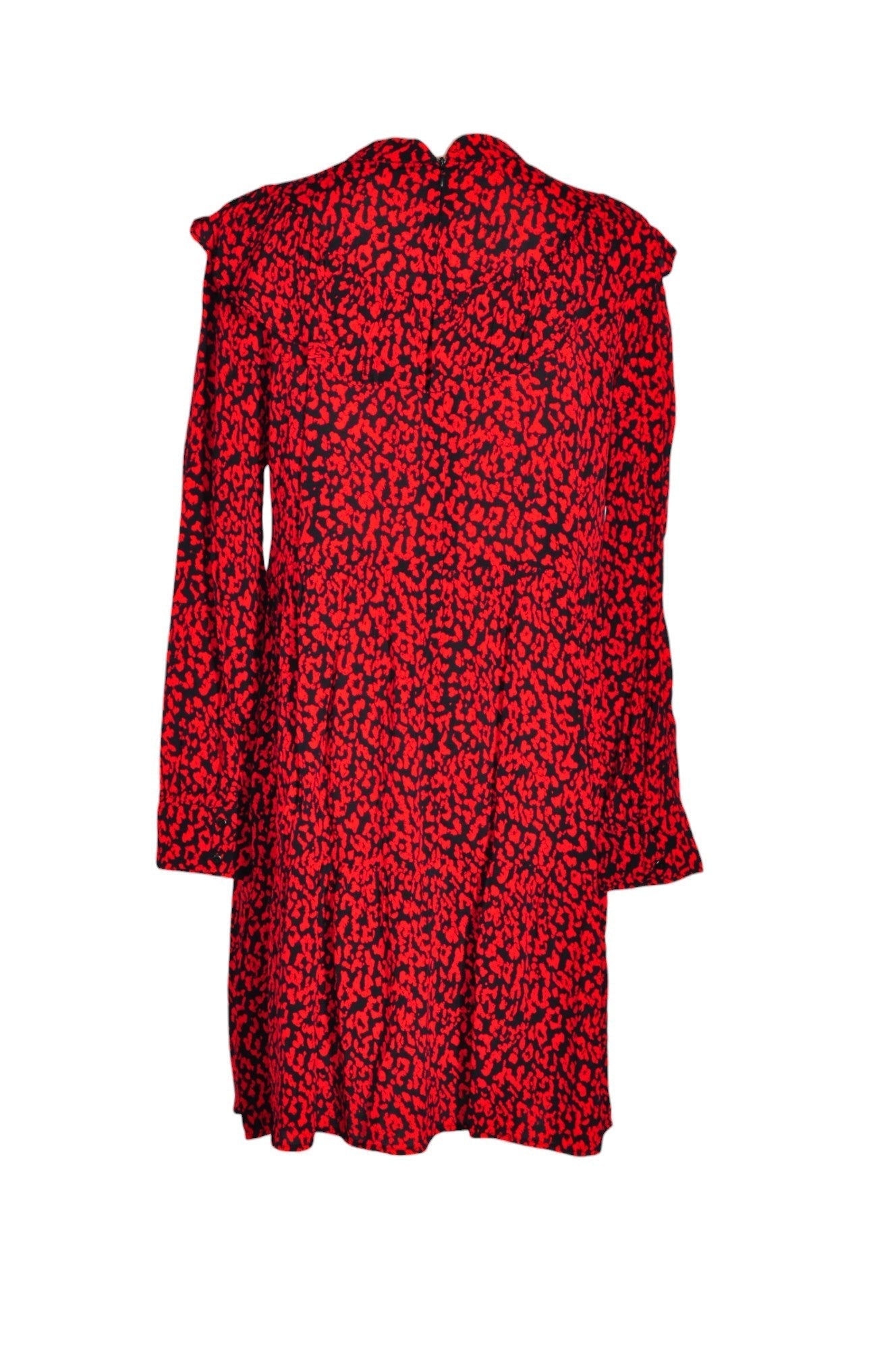 ZARA Women Midi Dresses Regular fit in Red - L - Velora