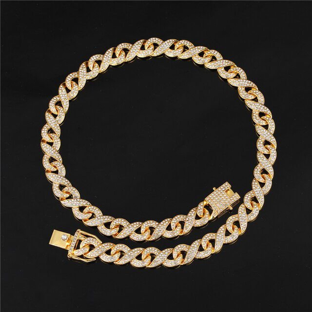 13mm Gold Infinity Link Chain - Velora Luxury Fashion