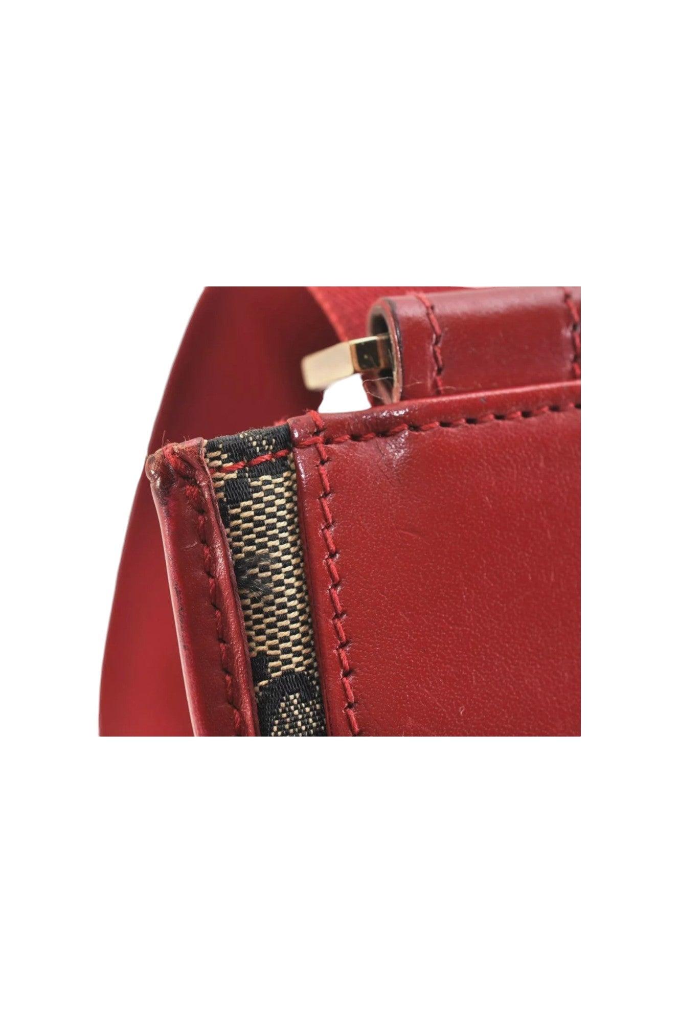 GUCCI Shoulder Cross Body Bag GG Canvas Leather 0190348 Black 9211K - Velora