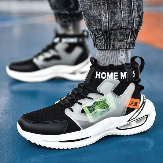 High-Top Male Youth Flying Socks Casual Shoes - Velora