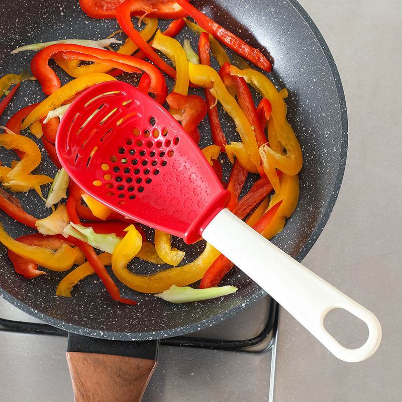 Multifunctional Slotted Spoon Grinding Cooking Spoon Mashed Auxiliary Food Ginger Garlic Spoon Press Potatoe Stir-frying Spatula Kitchen Gadget - Velora