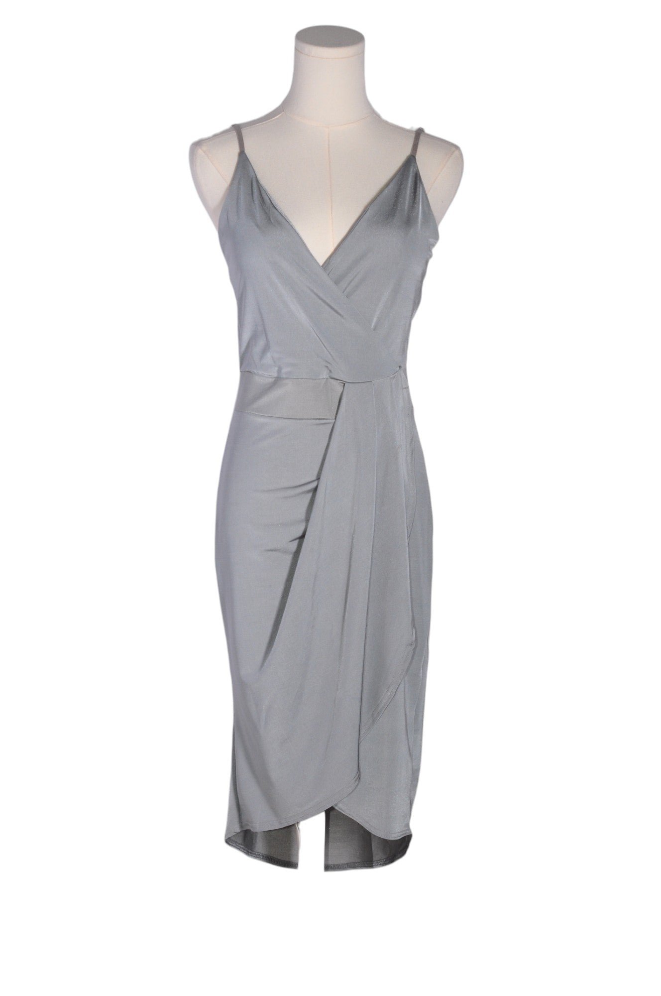 PINK BOUTIQUE Women Wrap Dresses Regular fit in Gray - 10 - Velora