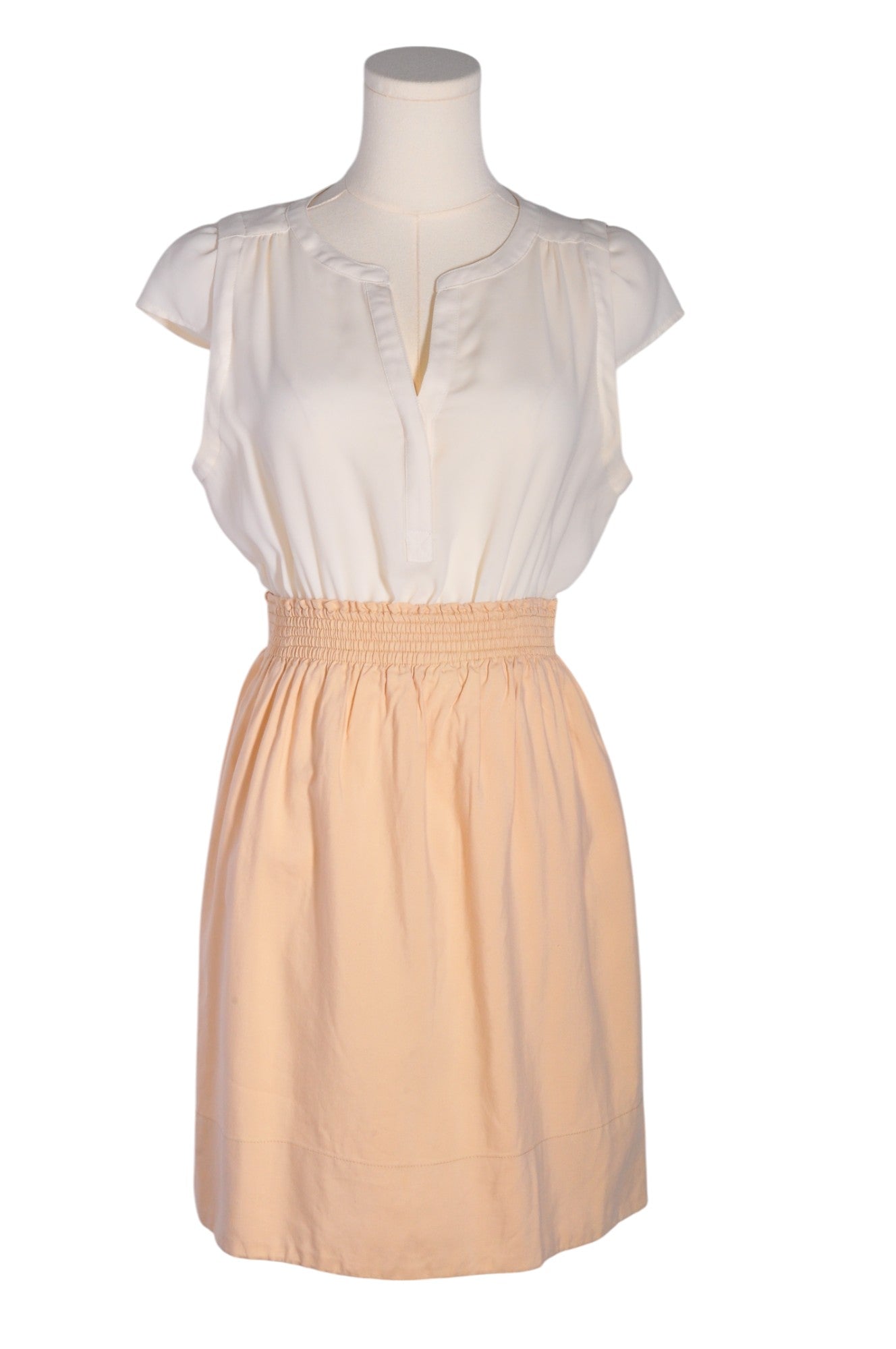 ZARA Women Midi Dresses Regular fit in Beige - M - Velora