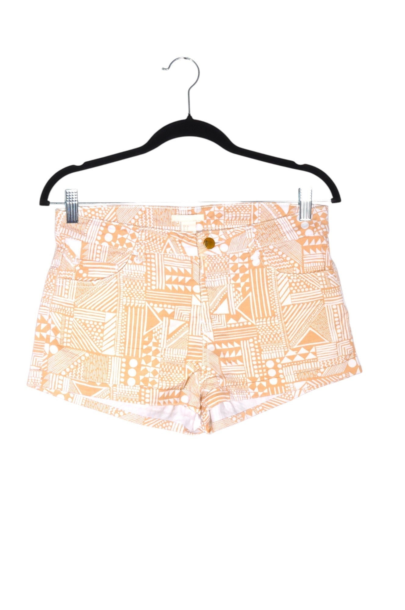 H&M Women Classic Shorts Regular fit in Orange - 6 - Velora