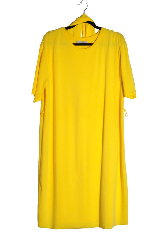ZARA Women Drop Waist Dresses Regular fit in Yellow - 32 - Velora