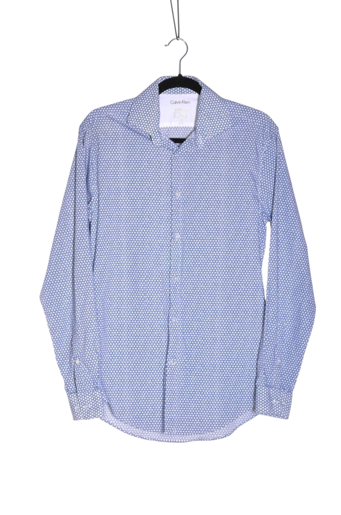 CALVIN KLEIN Men Button Down Tops Regular fit in Blue - 32 - Velora