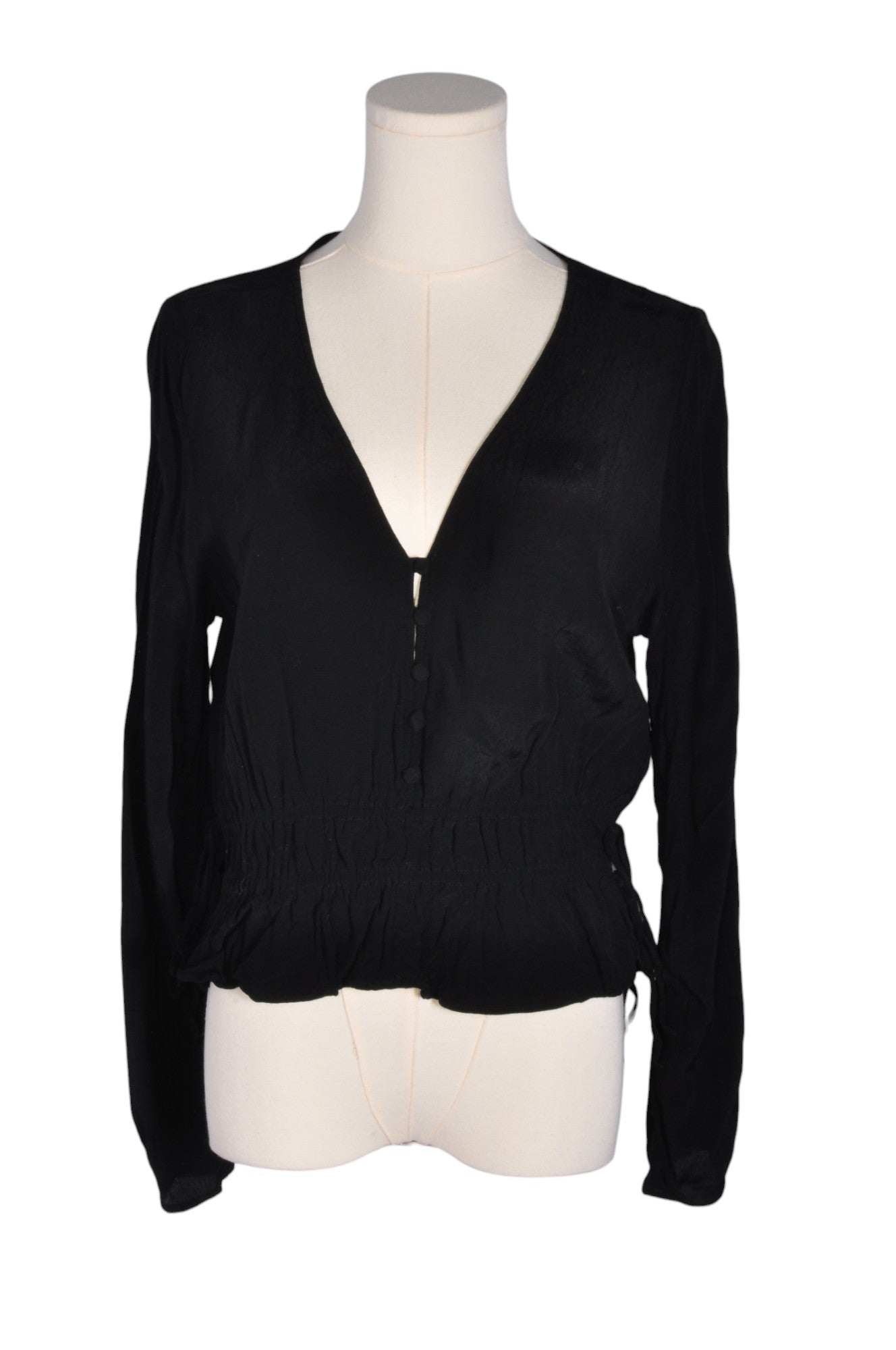 H&M Women Blouses Regular fit in Black - 6 - Velora
