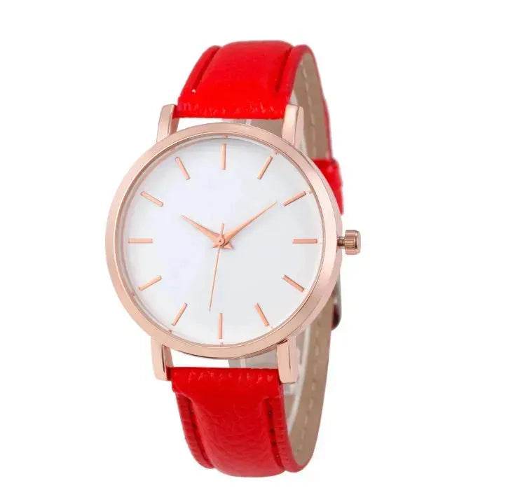 Unisex Leather quartz watch - Velora