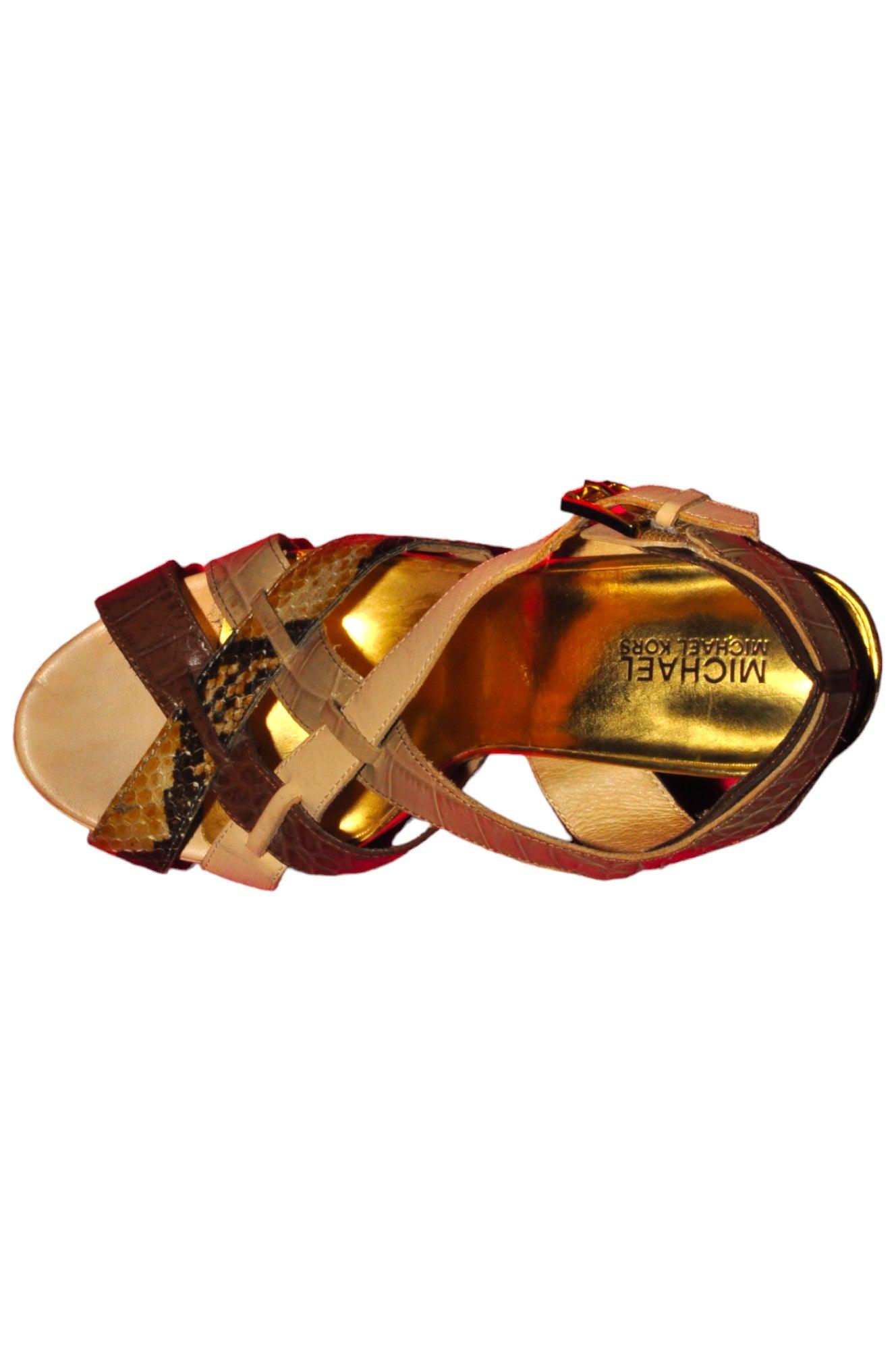 MICHAEL KORS Women Sandals Regular fit in Brown - 8.5 - Velora