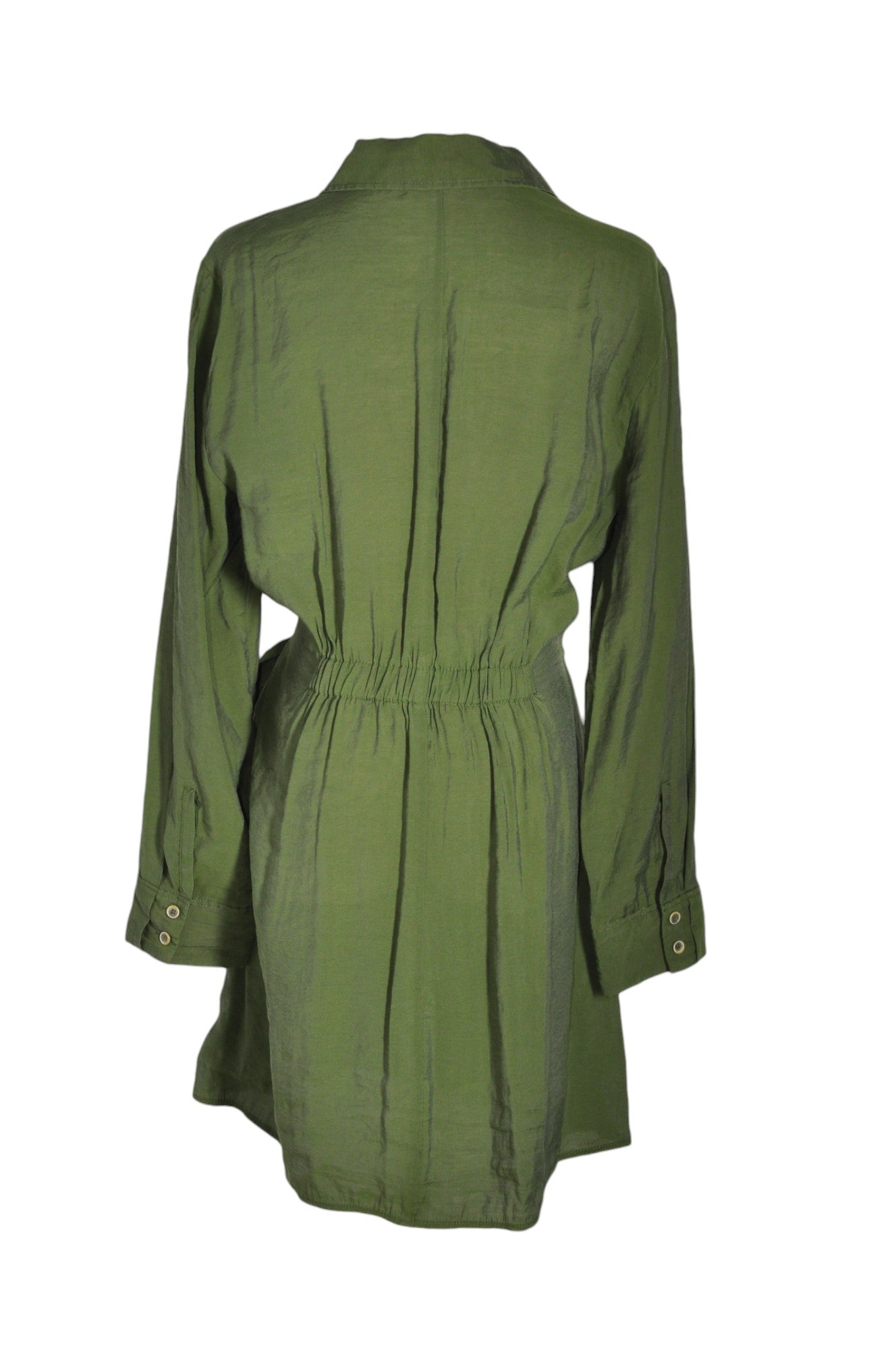 ZARA Women Shirt Dresses Regular fit in Green - L - Velora