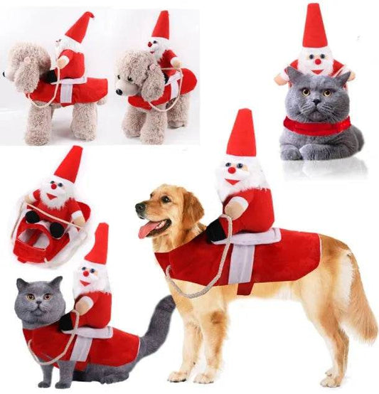 Dog Christmas Clothes Cat Christmas Clothes Pet Winter Clothes - Velora