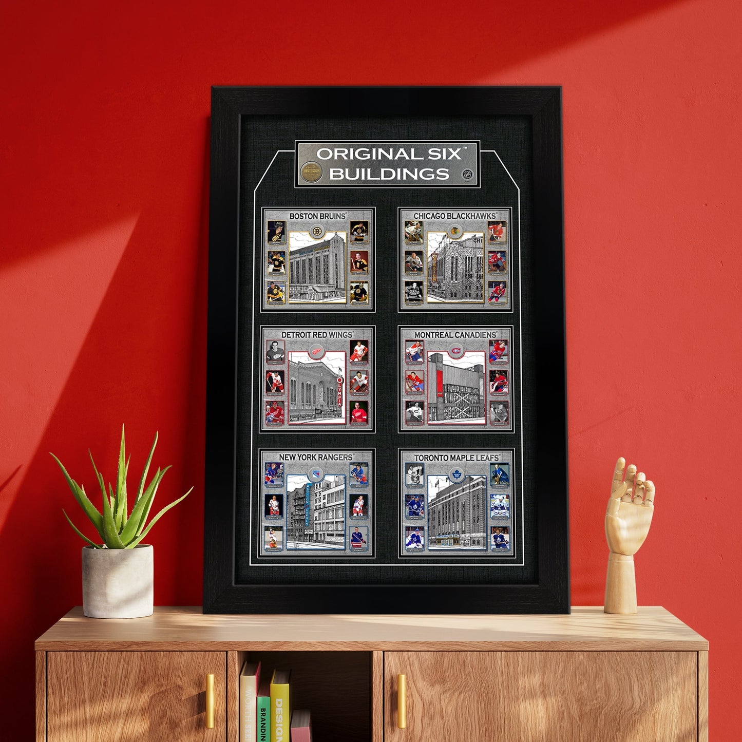 Original Six Framed Player Collage Vertical Frameworth Sports Marketing