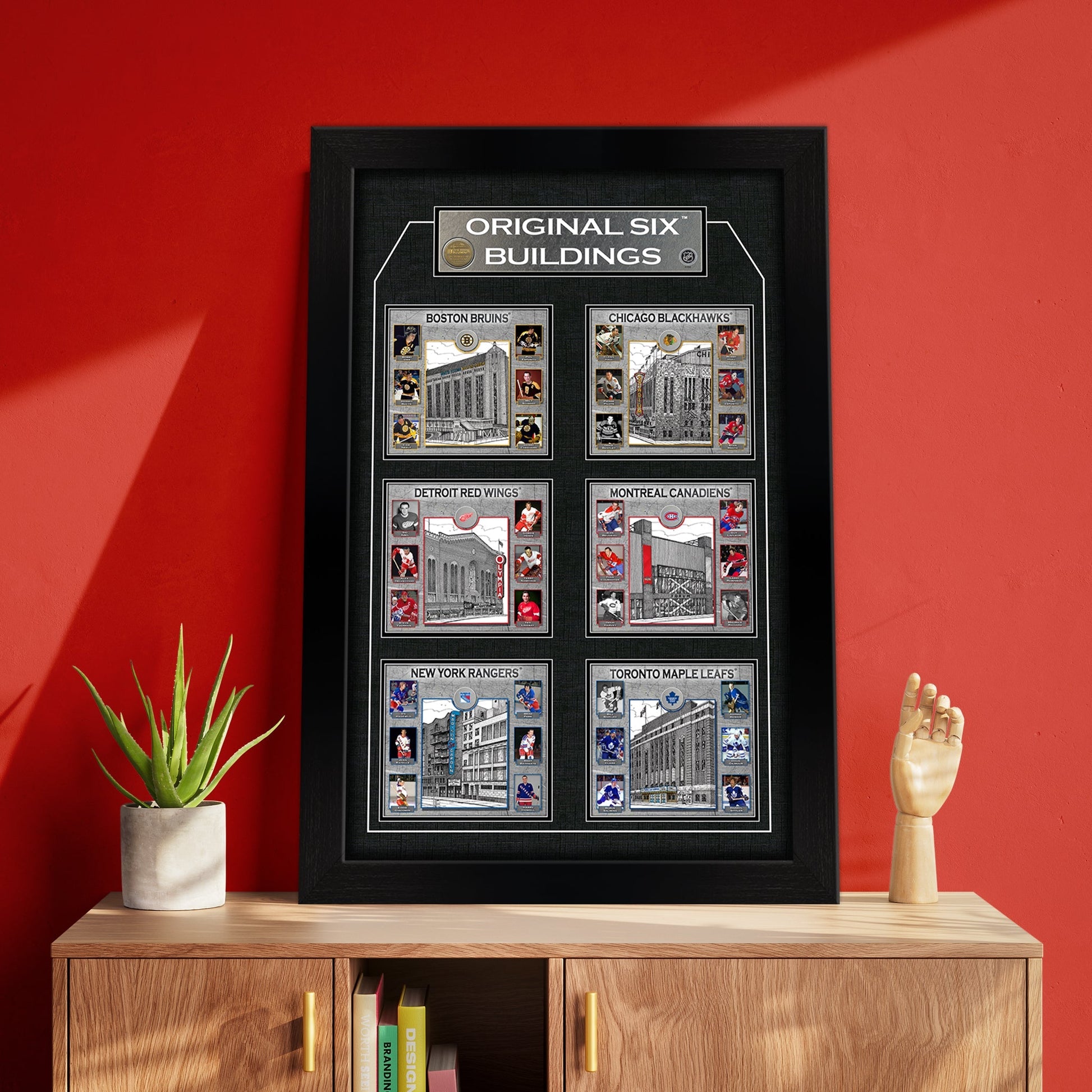 Original Six Framed Player Collage Vertical Frameworth Sports Marketing