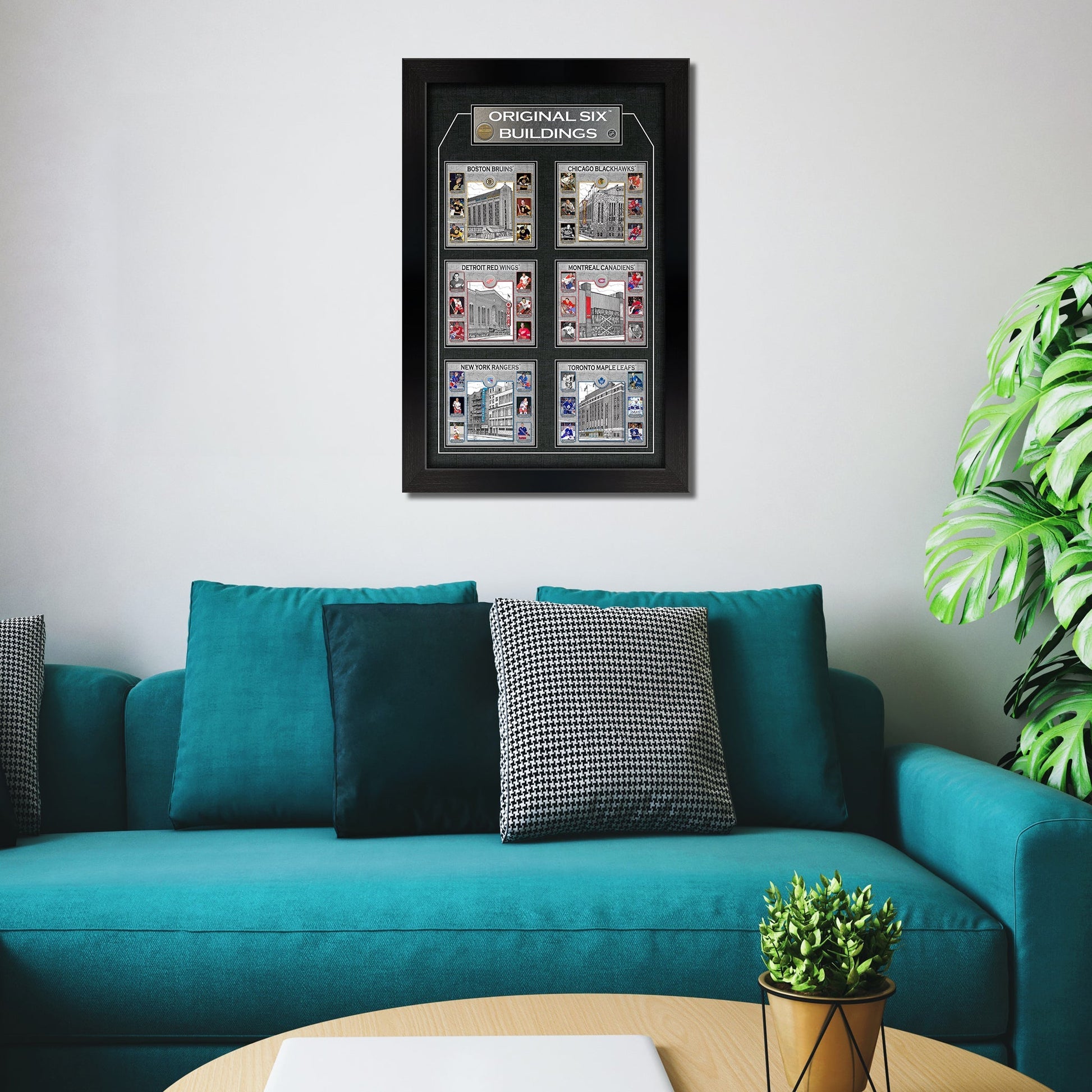 Original Six Framed Player Collage Vertical Frameworth Sports Marketing