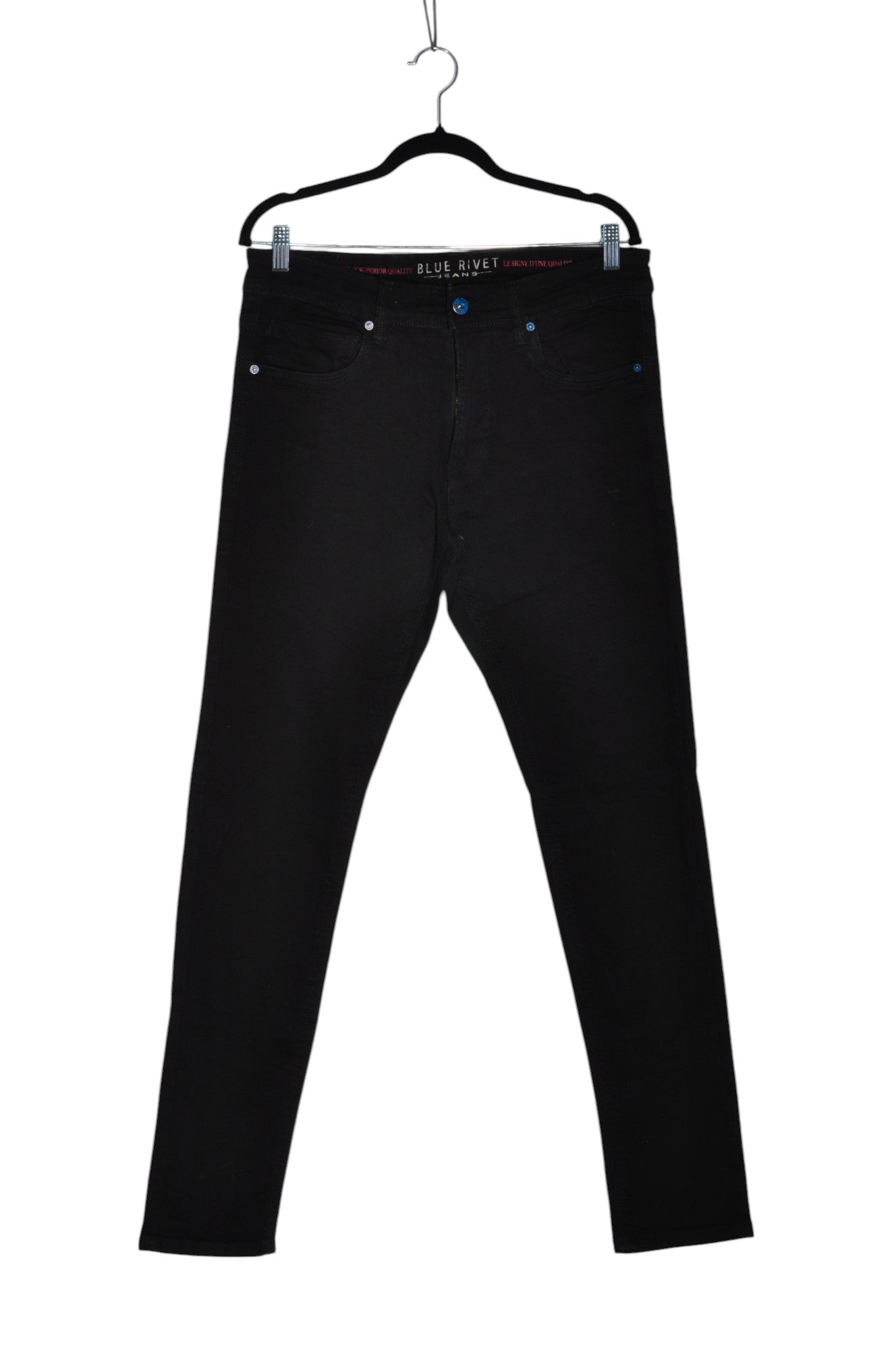 BLUE RIVET Women Skinny Jeans Regular fit in Black - 32 - Velora