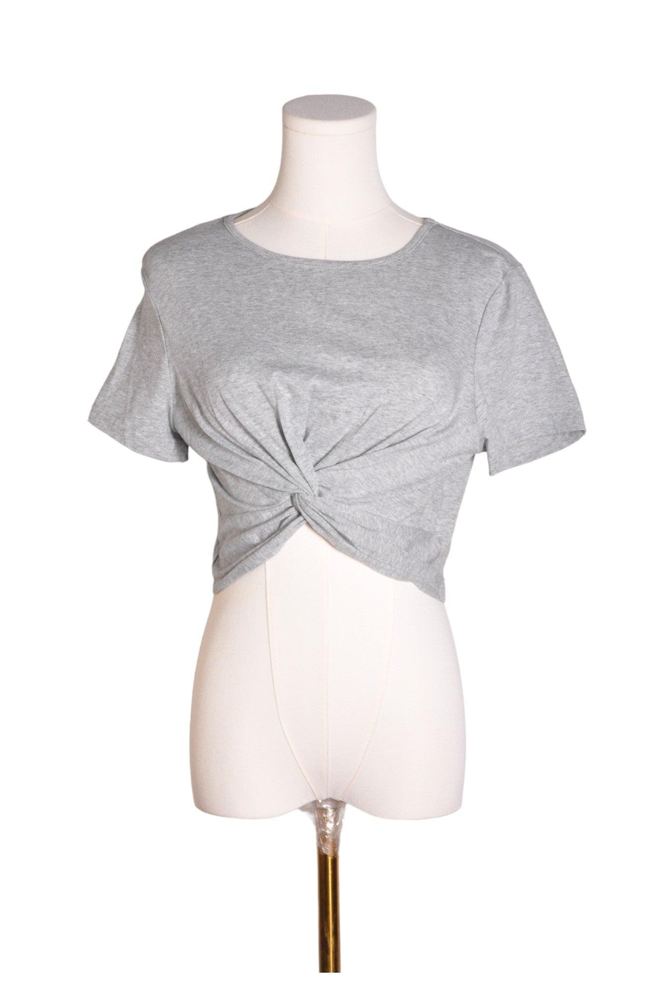 SHEIN Women Crop Tops Regular fit in Gray - 0XL - Velora