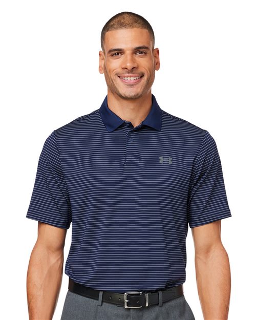 Men's 3.0 Striped Perf Polo - - 14983 - Velora