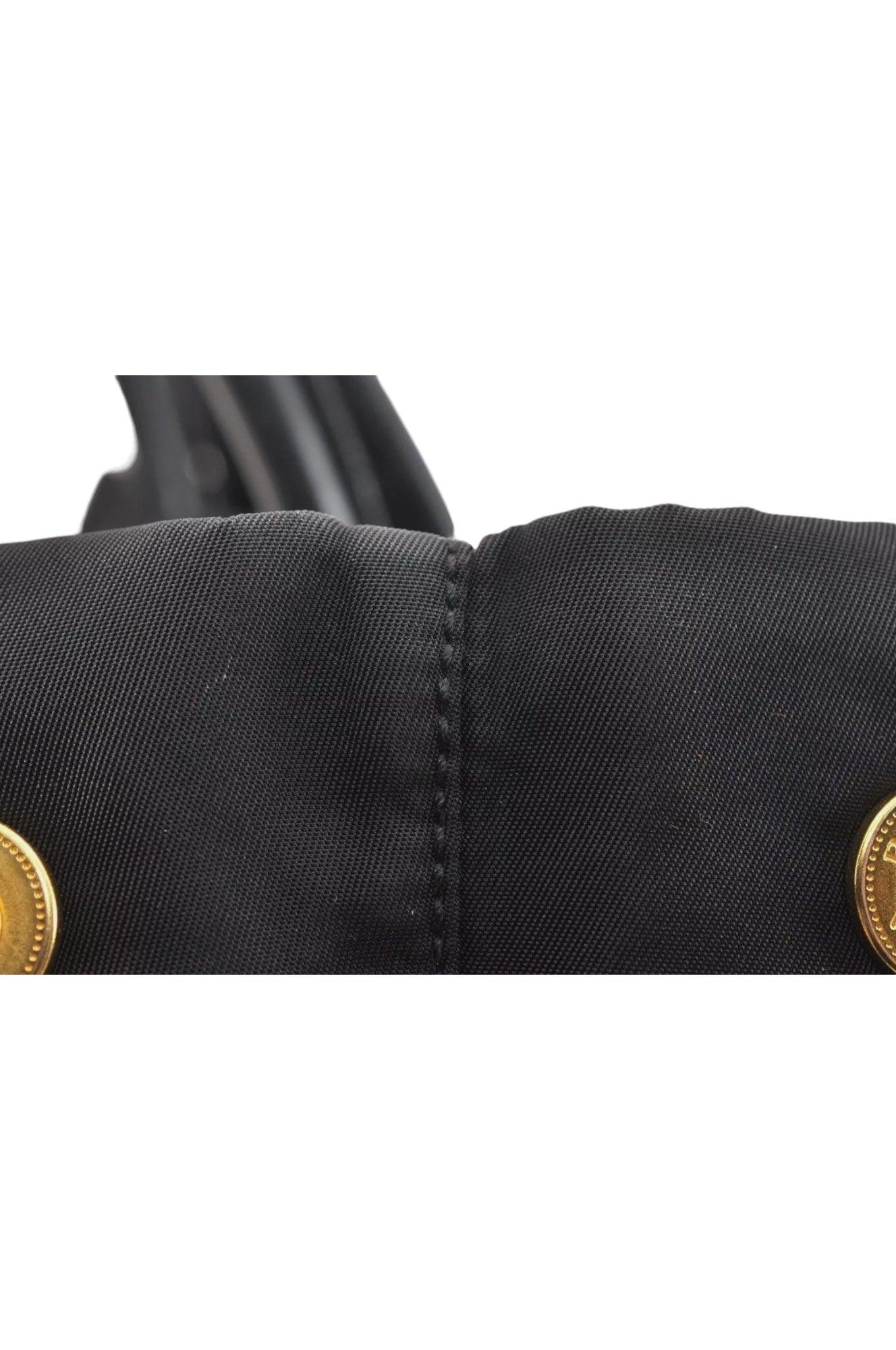 PRADA Tessuto Fiocco Ribbon Nylon Leather Hand Tote Bag Black 7620K - Velora