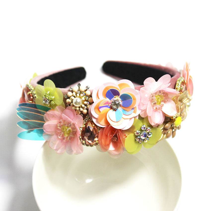 Catwalk Vintage Floral Headband for Women - Velora