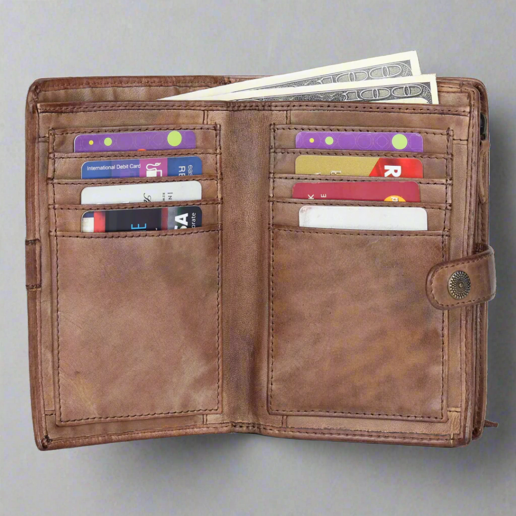 BOL Women's Bi-fold Organizer Wallet Boutique of Leathers/Open Road