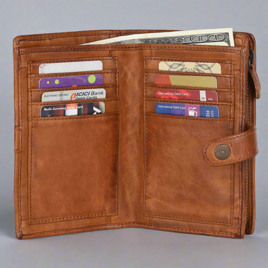 BOL Women's Bi-fold Organizer Wallet Boutique of Leathers/Open Road