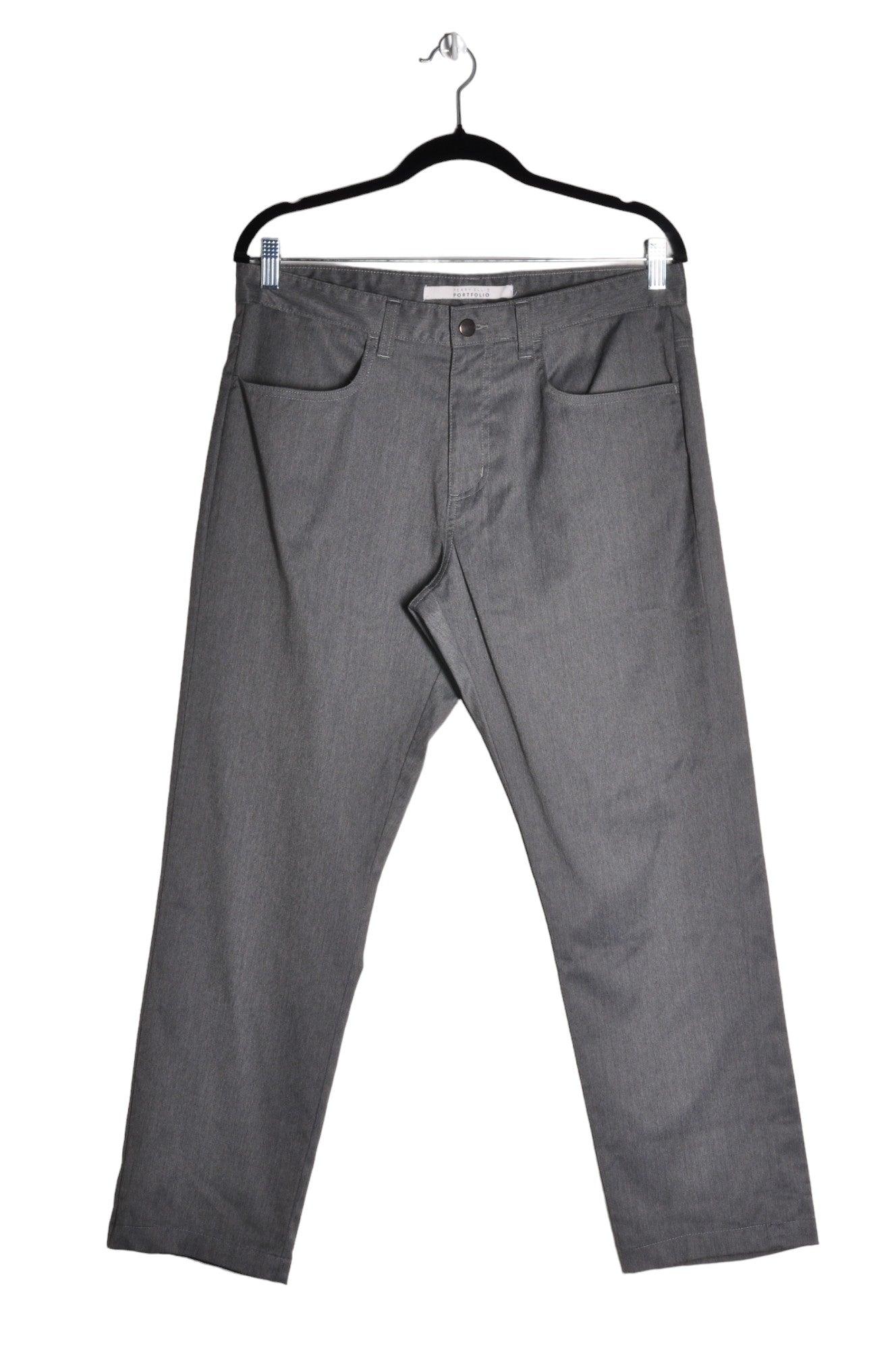 PERRY ELLIS Women Straight-Legged Jeans Regular fit in Gray - 32x30 - Velora