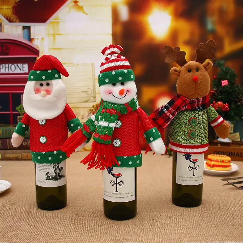 Christmas Decorations Christmas Wine Bottle Socks - Velora