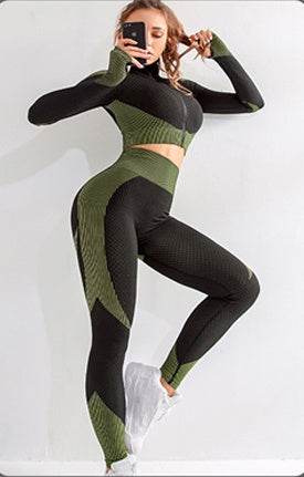 Seamless Workout Yoga Sets women leggings - Velora